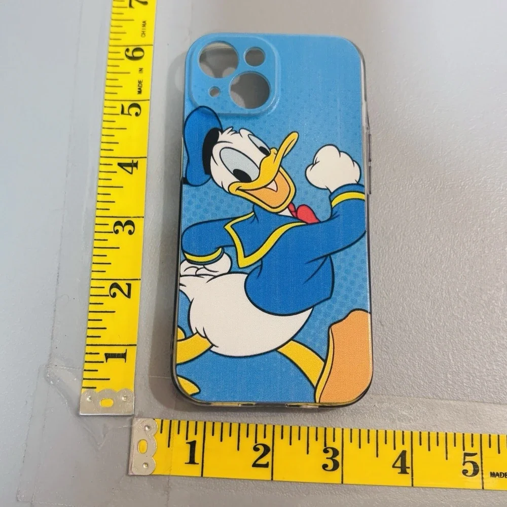 Blue Disney Donald Duck Cell Phone Case Cover iPhone 15 Flexible Plastic Fun